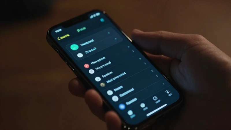 Pantalla de móvil brilla con ajustes de red