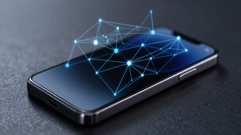 Smartphone elegante con iluminación cinematográfica
