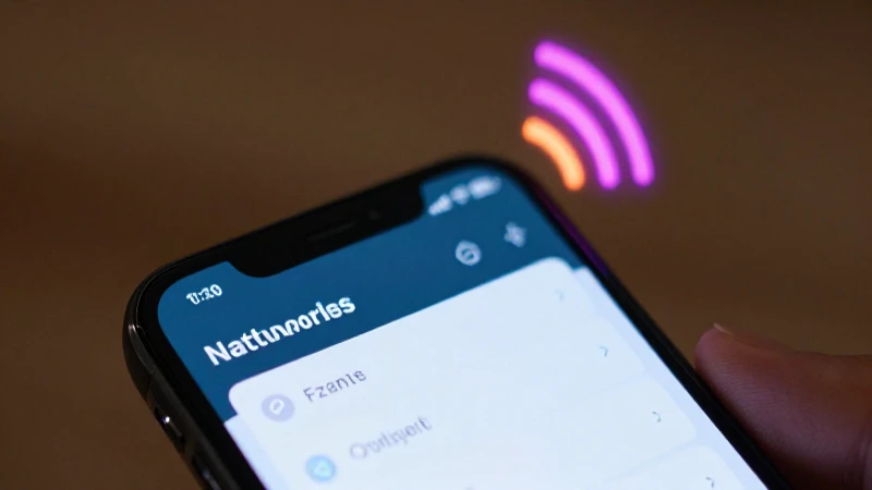 Teléfono muestra señal fuerte con luz suave