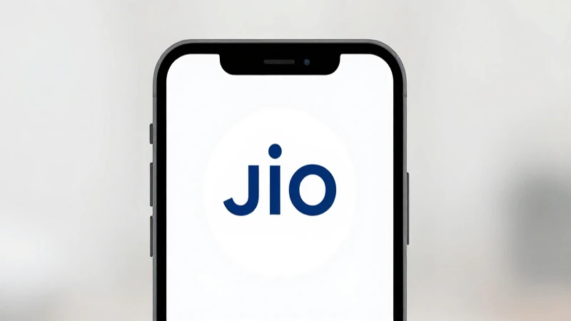 Minimalista iPhone iluminado por JIO suavemente