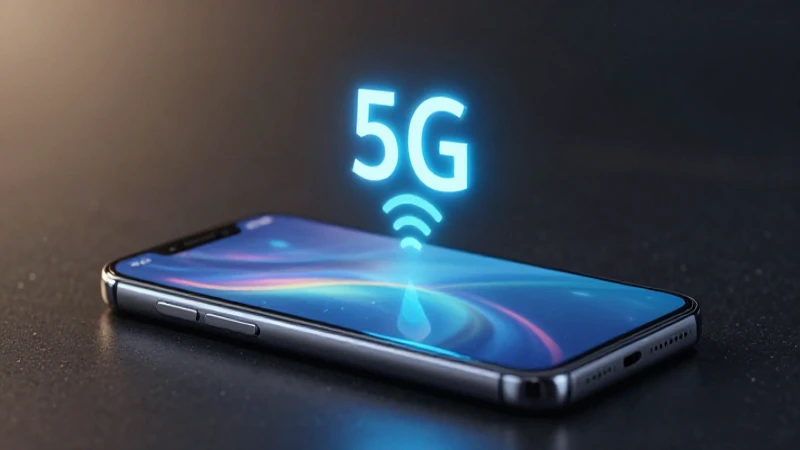 Smartphone moderno con 5G y efecto cinematográfico