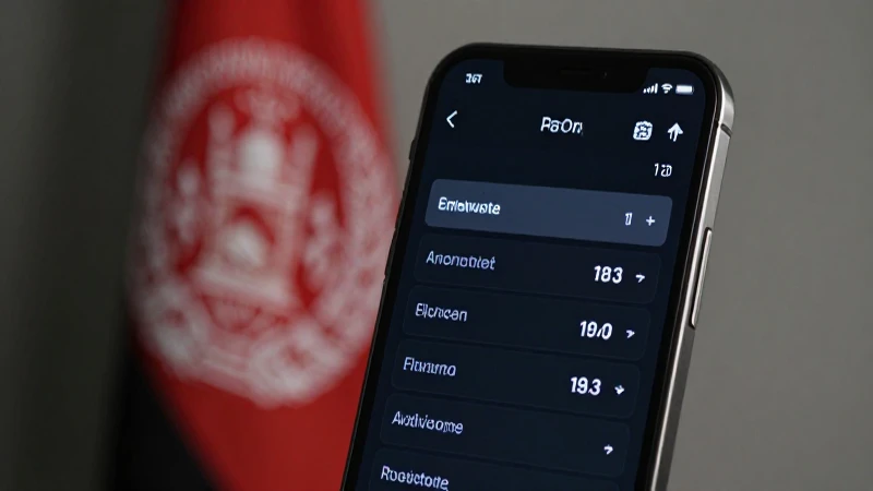 Guía Completa sobre APN Afghanistan AWCC Activation 3 Teléfono muestra ajustes con bandera afgana desenfocada