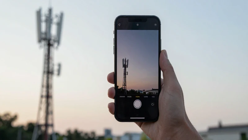 Teléfono Android, luz suave, enfoque cinematográfico