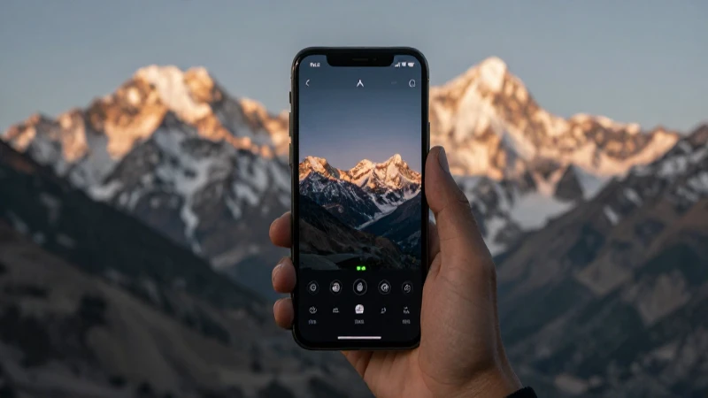 Teléfono muestra señal bajo montañas afganas