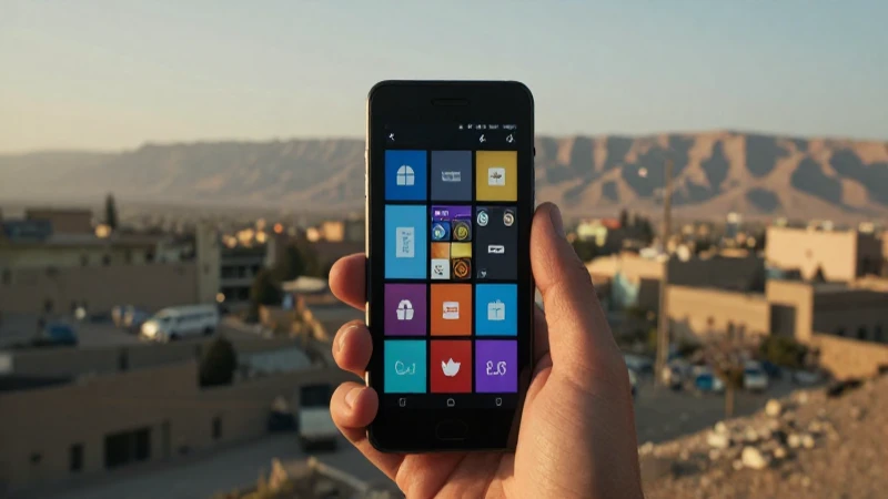 Teléfono Windows, paisaje afgano, iluminación cinematográfica