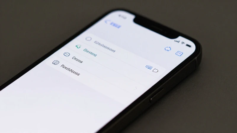 Smartphone mostrando opciones con luz suave