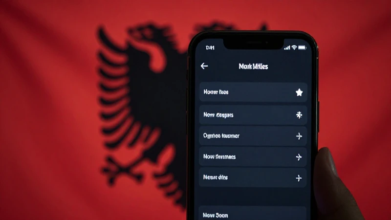 APN Albania Telekom Albania: Configuración para Android e iPhone 4 Smartphone menú ajustes con bandera albanesa