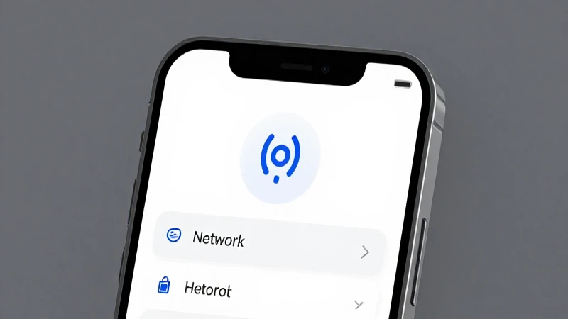 Smartphone muestra ajustes con luz suave