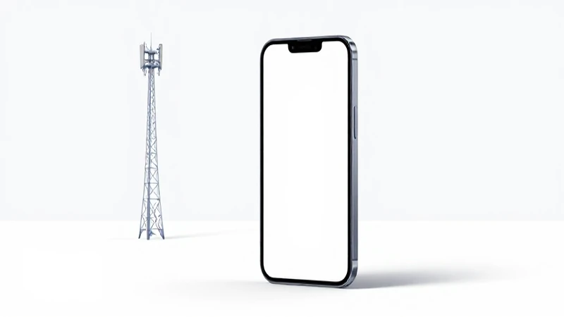 Smartphone Android iluminado en estudio limpio