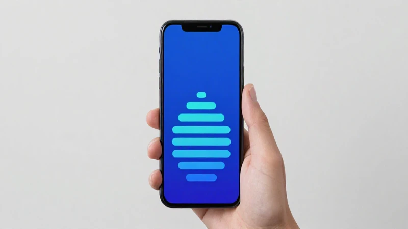 Smartphone Android con señal brillante iluminada
