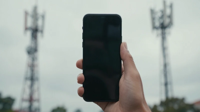 Smartphone bajo luz suave y difusa