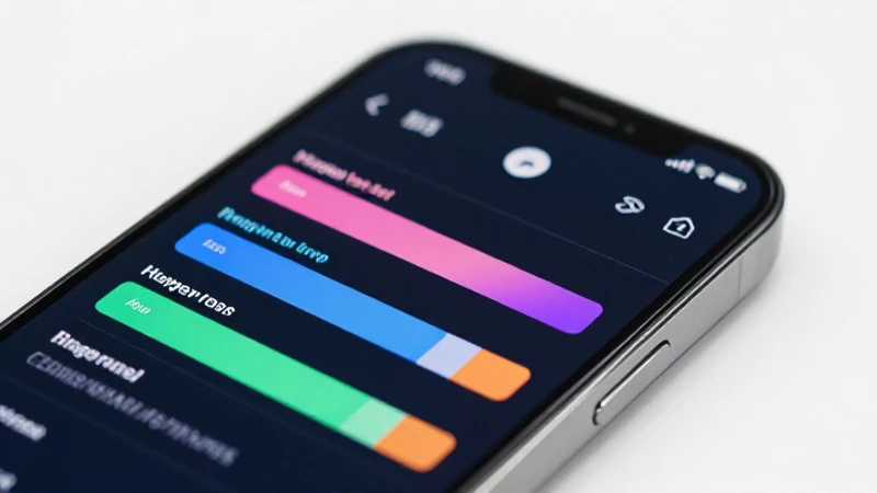 Smartphone mostrando ajustes con enfoque suave