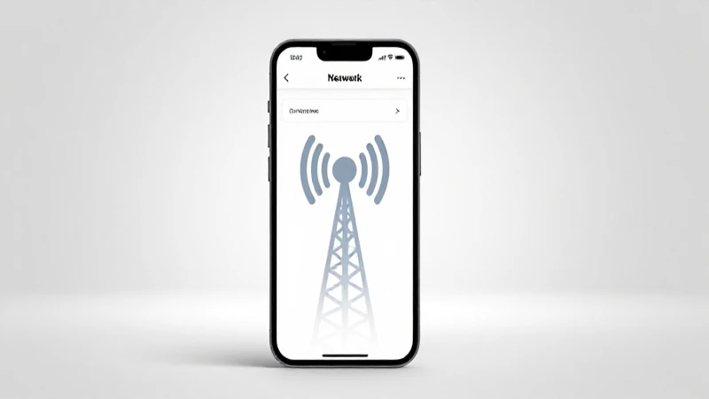 Teléfono muestra ajustes con señal celular