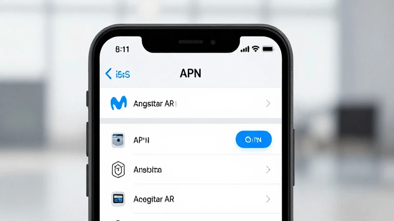 Configura APN para Movistar Argentina en iOS
