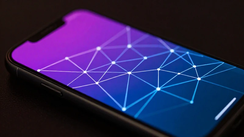 Smartphone Android con luz suave y enfoque cercano