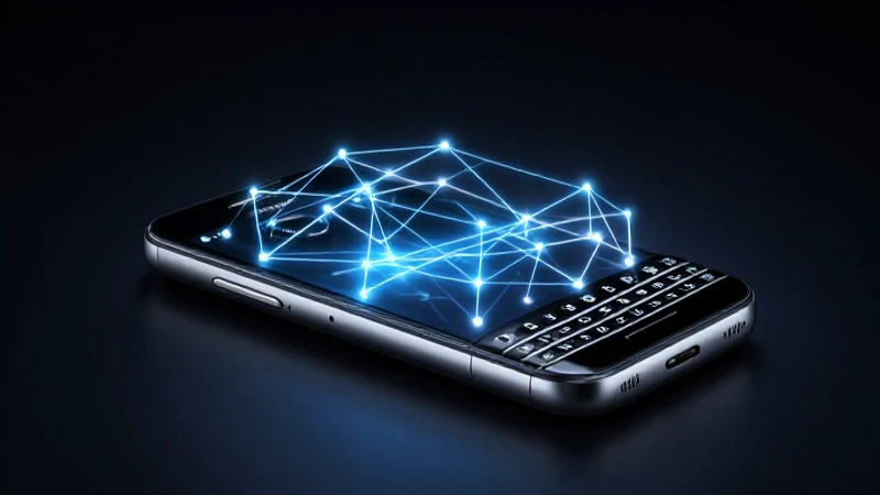 Teléfono BlackBerry: conexión brillante, luces dramáticas