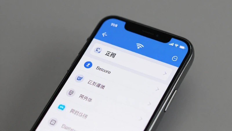 Smartphone muestra ajustes con luz suave