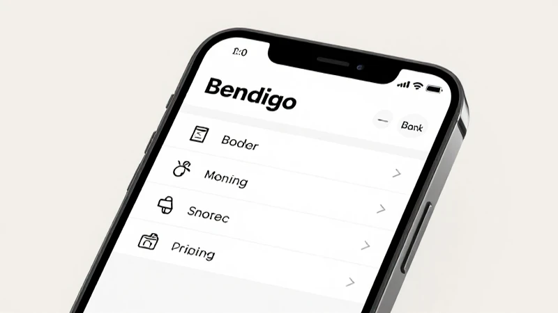 Smartphone muestra ajustes con el logo del banco