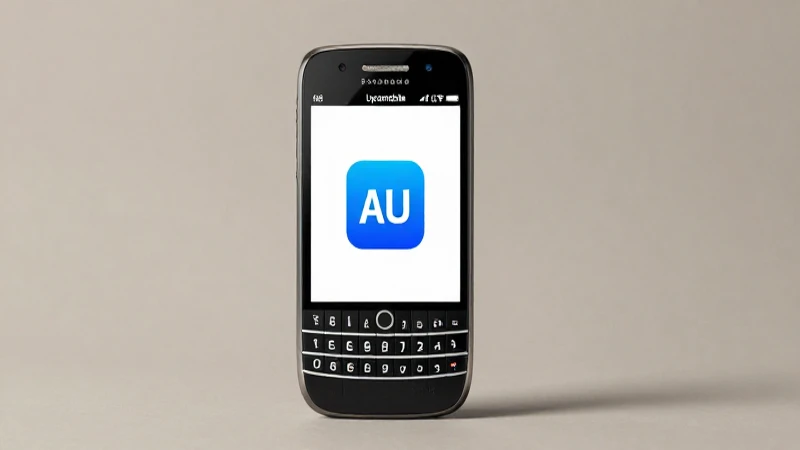 Teléfono BlackBerry sobre fondo neutro y suave