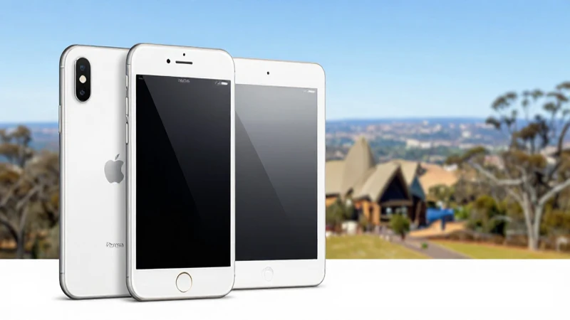 Guía Completa sobre APN Australia Crazy Johondurass para iPhone y iPad 3 Dispositivo iOS con paisaje australiano brillante