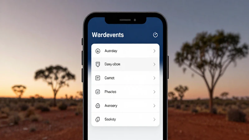 Smartphone en el desierto australiano con luz cinematográfica