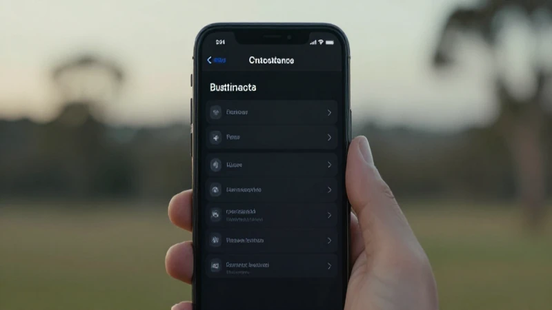 Smartphone, paisaje australiano difuso, luz suave