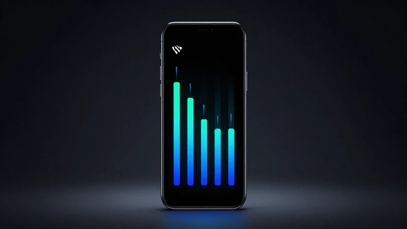 Teléfono Android con señal e iluminación dramática