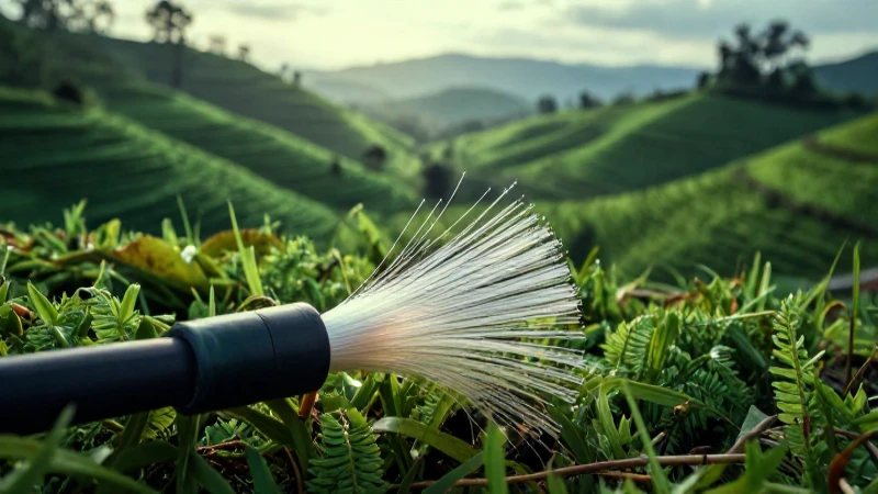 Fibra óptica, naturaleza exuberante e iluminación cinematográfica