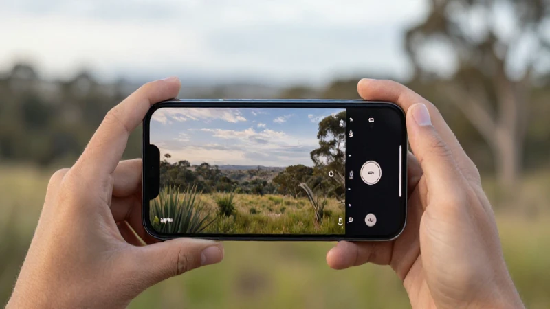 Configuración de APN Australia Live Connecuadorted: Guía Completa 5 Smartphone en paisaje borroso, luz suave