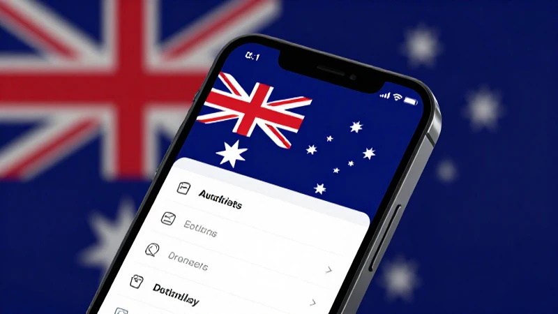 Configuración de APN Australia Live Connecuadorted: Guía Completa 4 Pantalla del móvil muestra ajustes con bandera australiana