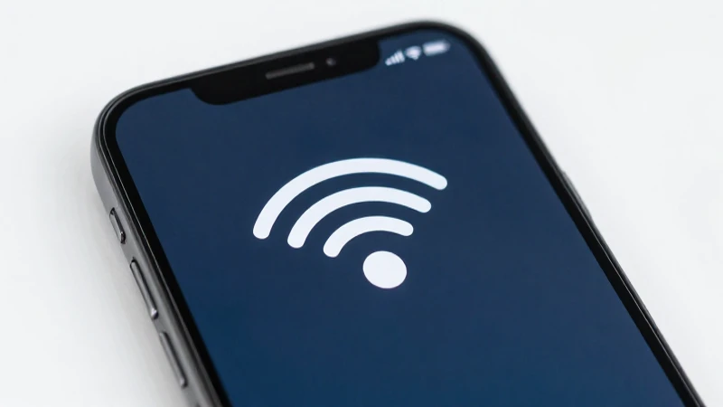 Smartphone Android con luz suave y enfoque cercano