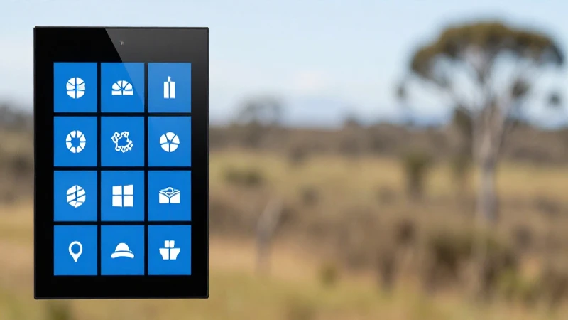 Fondo borroso australiano en Windows Phone
