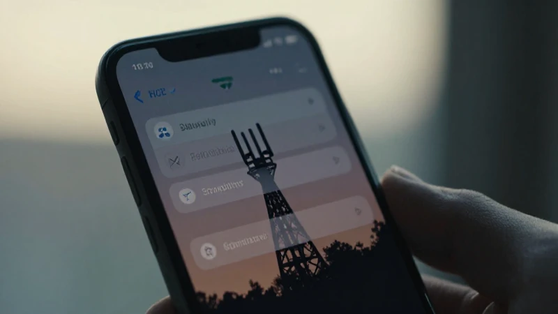 Configuración del teléfono al atardecer cinematográfico