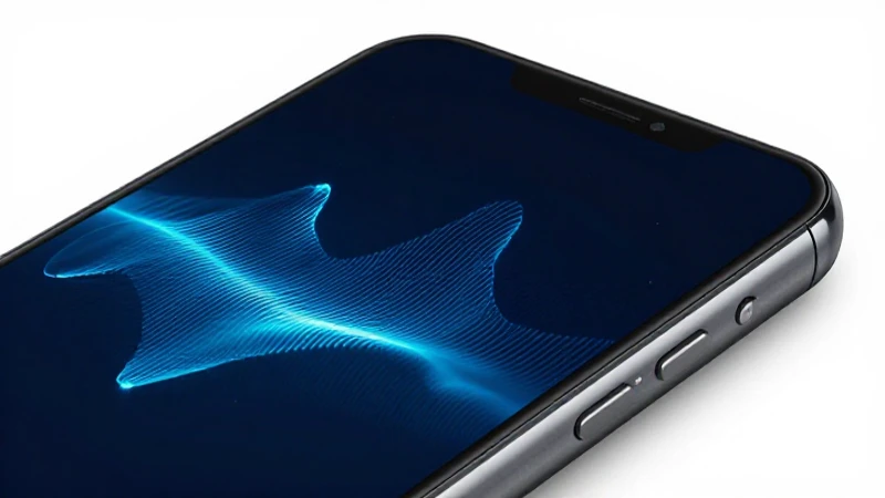 Pantalla móvil Android con señal estilizada