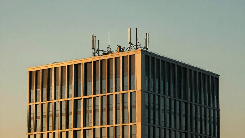 APN Australia: Top 10 Mobile Network Operators in Australia 5 Edificio moderno al atardecer con antenas