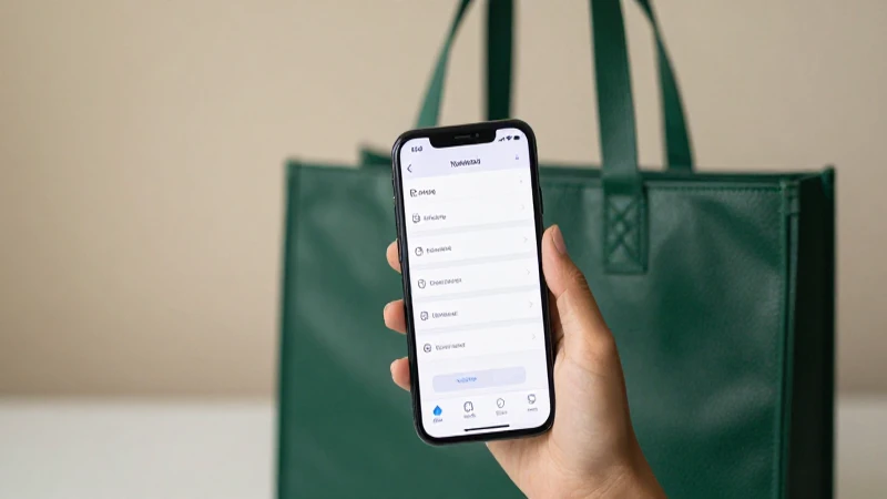 Teléfono mostrando ajustes, bolsa y luz suave