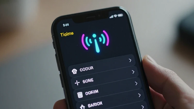 Teléfono muestra ajustes con señal vibrante