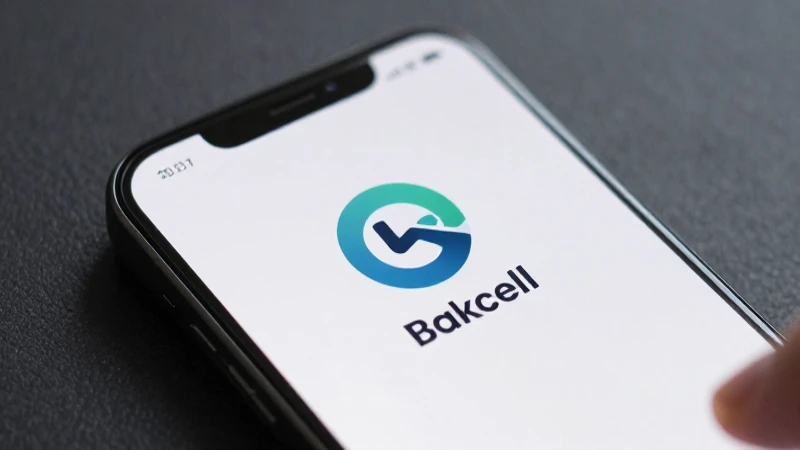 Simulación de móvil con icono de Bakcell