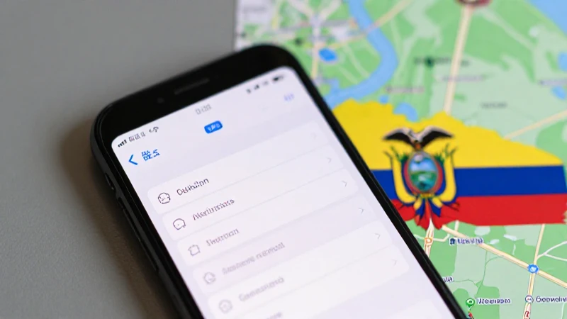 Smartphone muestra mapas con iluminación suave