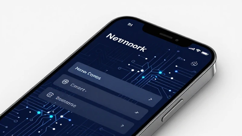 Smartphone mostrando circuitos en ambiente limpio
