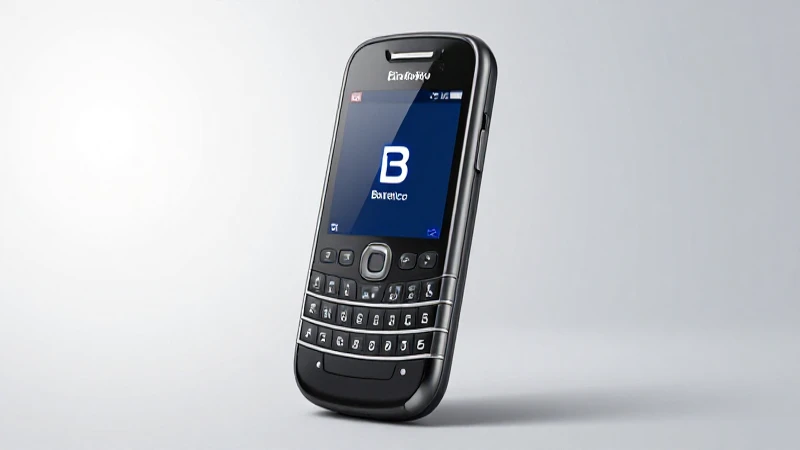 Fotografía nítida del teléfono Blackberry con luz suave