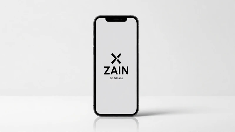 El iPhone refleja sutilmente la marca Zain