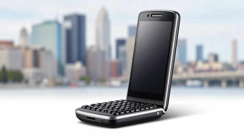 Blackberry destaca con fondo urbano difuminado