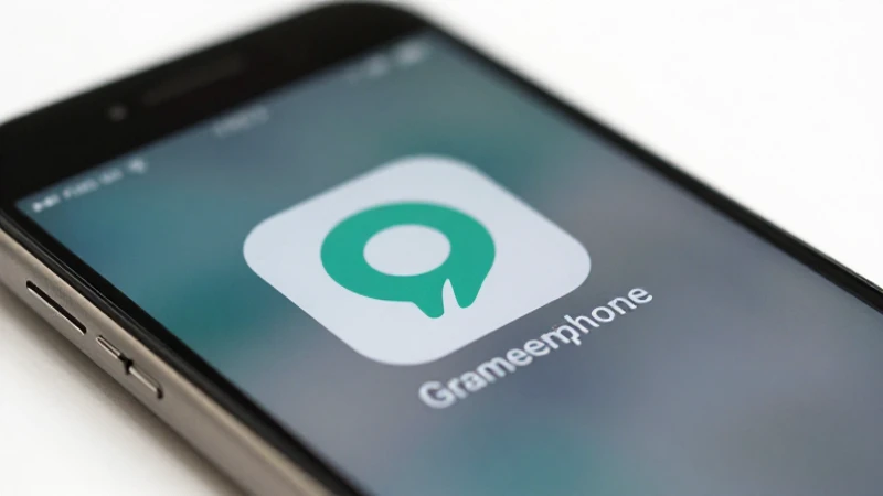 Un iPhone difuminado en red Grameenphone