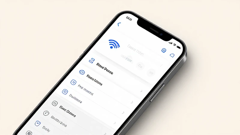 Smartphone muestra ajustes con luz suave