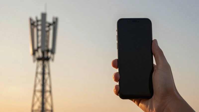 Teléfono Android con iluminación cálida y fondo borroso