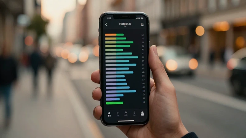 Smartphone muestra conexión con ambiente urbano cálido