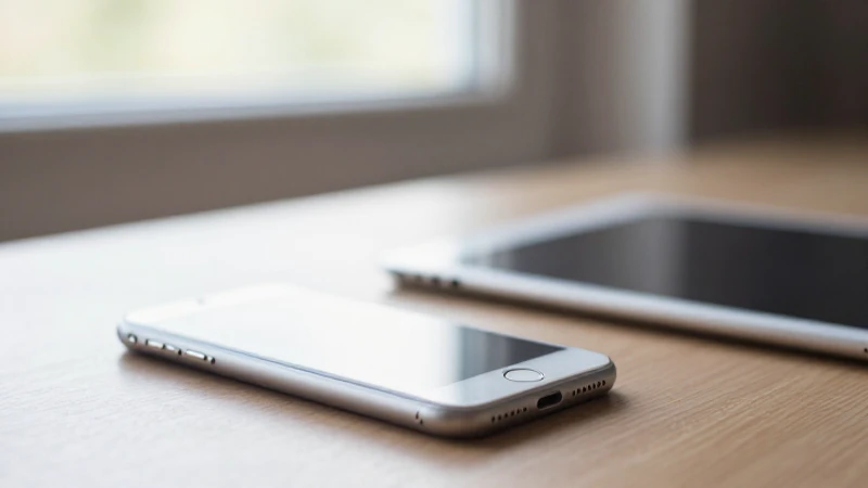 Comprehensive Guide on APN Belgium Mobistar Settings for iPhone 6 and iPad 3 Un iPhone 6 y iPad bajo luz suave