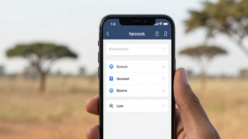 Pantalla con redes, paisaje africano suave