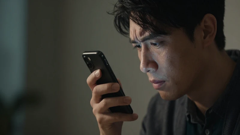 Smartphone negro, frustración, iluminación dramática cinematográfica